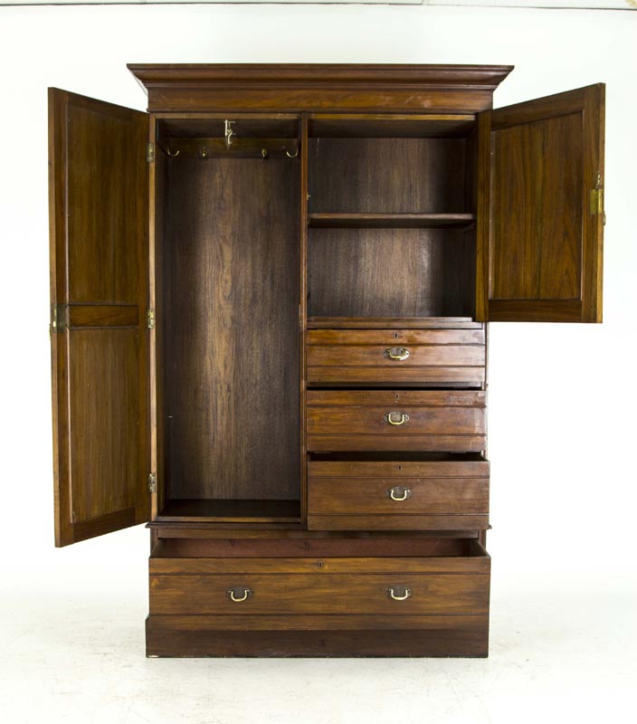 Antique Armoire Mahogany Wardrobe Victorian Dresser B688