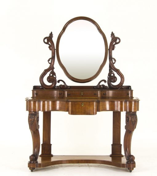 Victorian Vanity Antique Mahogany Dresser Scotland, 1870 B861