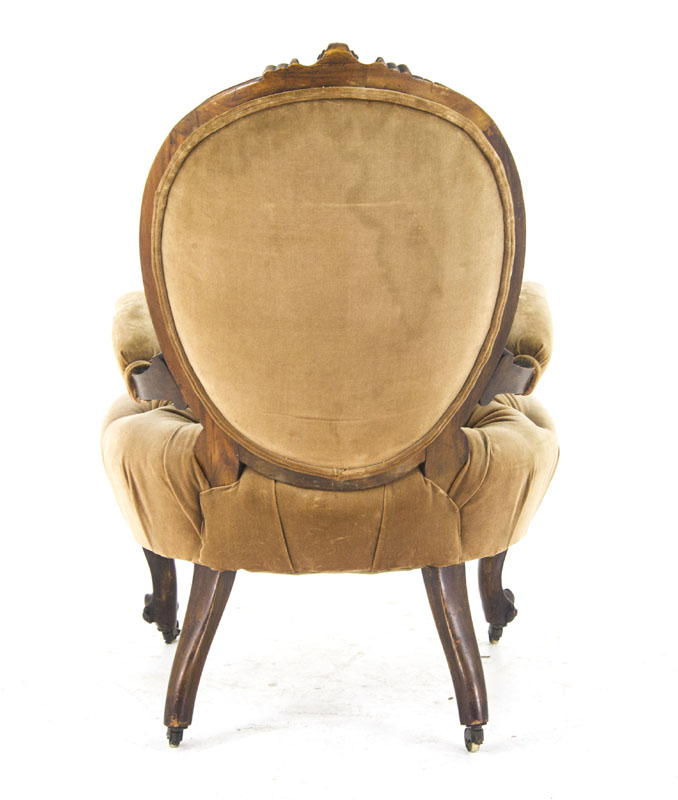 Antique Gentlemans Chair Victorian Walnut Chair Scotland 1870 B841