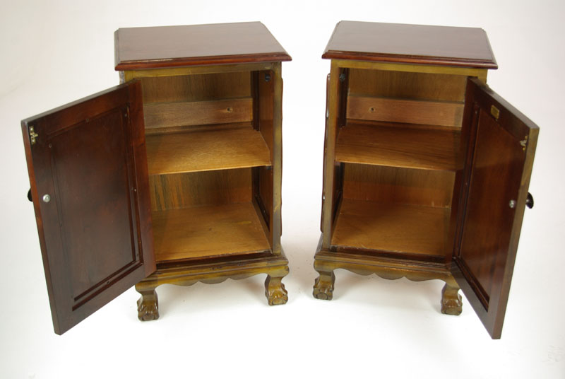 Antique Nightstands, Mahogany Bed Side Tables, Bed Sides, 1930, B1164