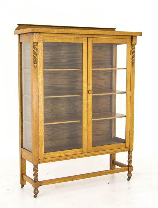 Antique Display Cabinet Vintage China Cabinet Canada 1920 B735