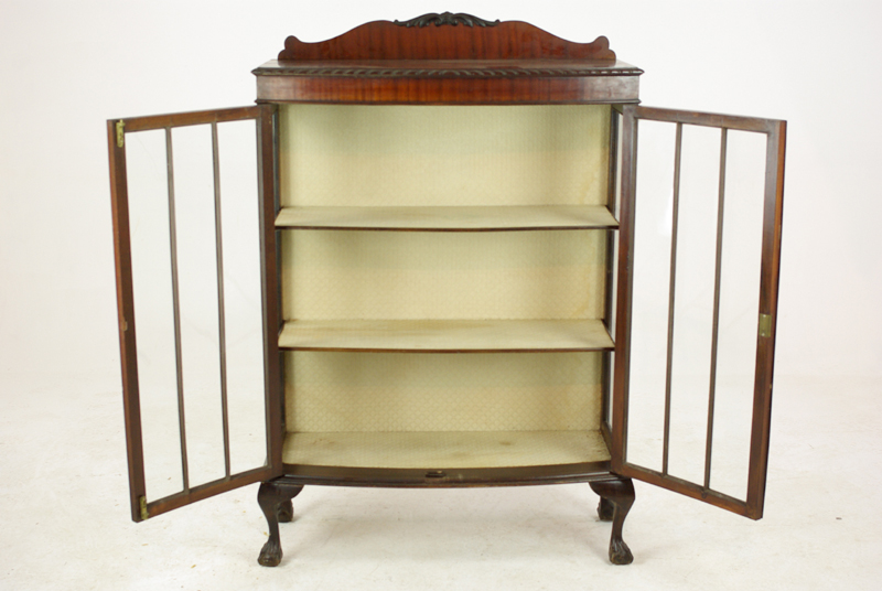 Antique Curio Cabinet Scotland 1930 Antique Furniture B1179